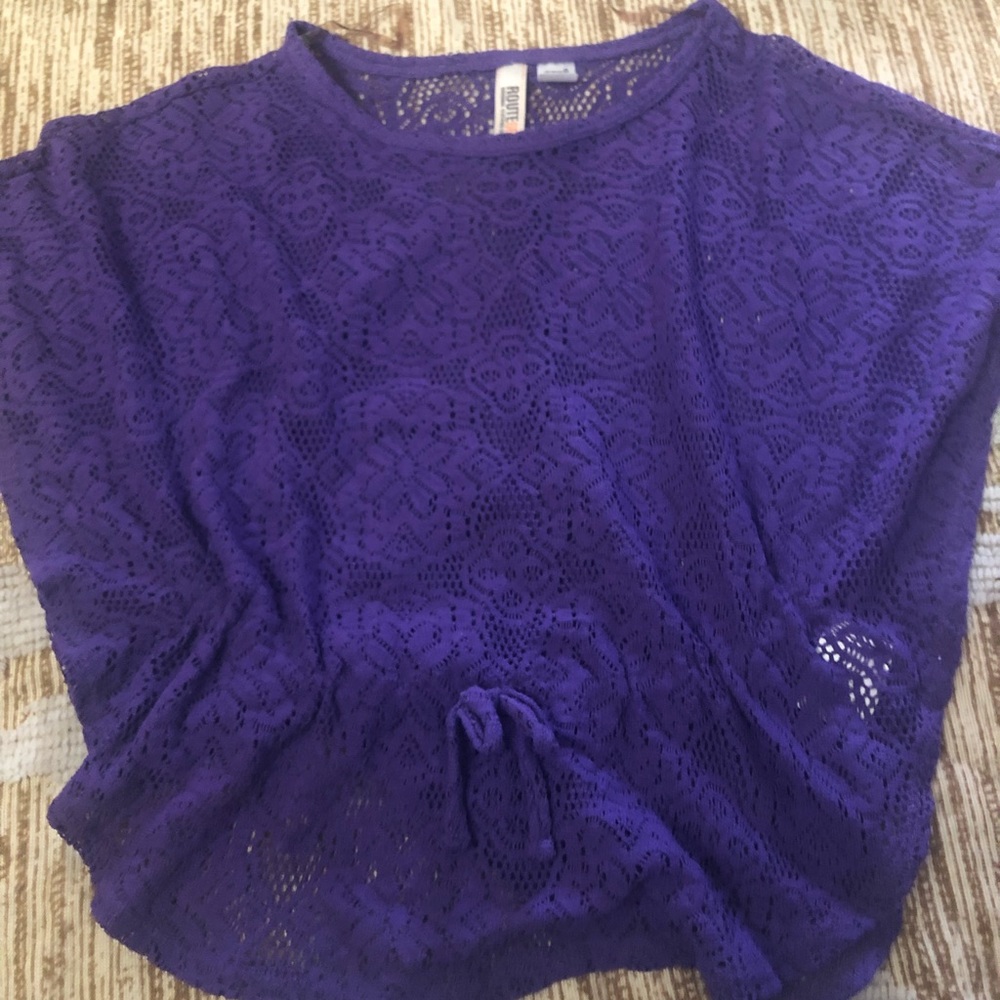 🌿🌿Purple mesh blouse🌿🌿